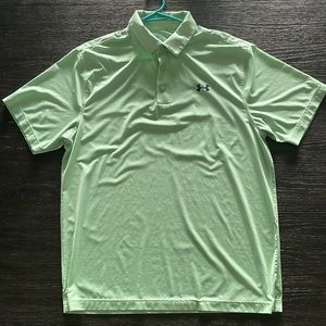 Under Armour green polo